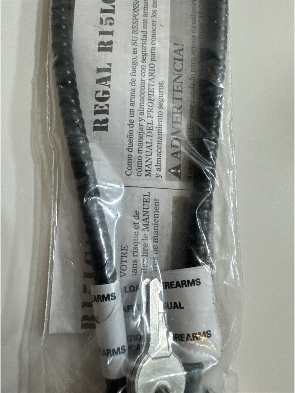 Regal R15LC Gun Safety Cable Lock With Keys - Picture 3 of 9